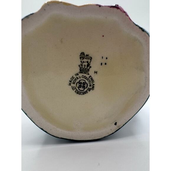 Royal Doulton Sairey Gamp Large Green Brown Porcelain Toby Character Jug 5.5"h - Picture 2 of 7